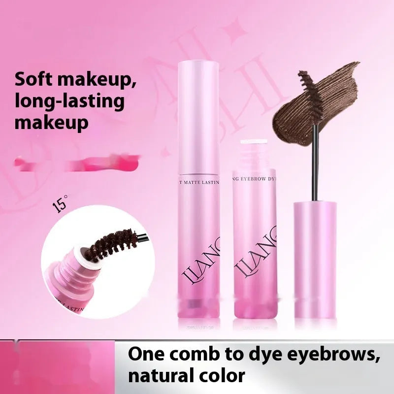 Velvet fog finish eyebrow cream in four natural shades including coconut palm milk coffee colour