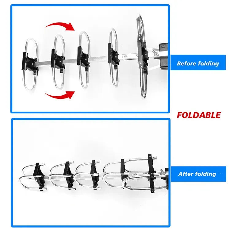 GR-1002 outdoor rotatable digital television antenna with directional elements