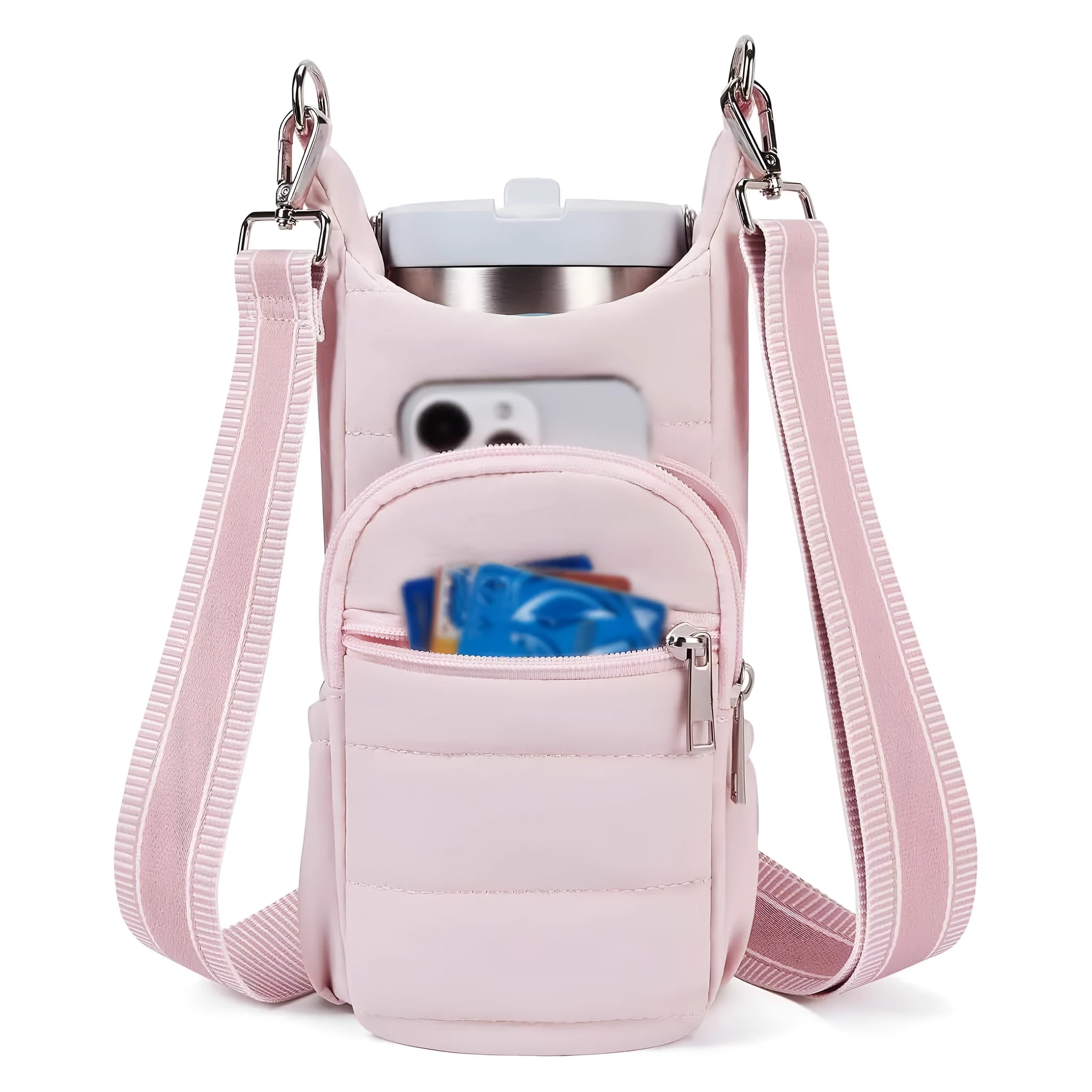Cycling water bottle kettle bag in cloth material for bicycle placement
