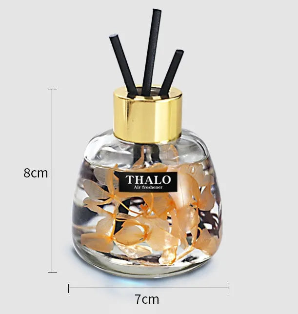 Glass car aromatherapy perfume ornament with bottle shape for vehicle fragrance diffusion