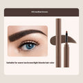 Dual-ended eyebrow cream for natural brow shaping and filling in five colour shades.