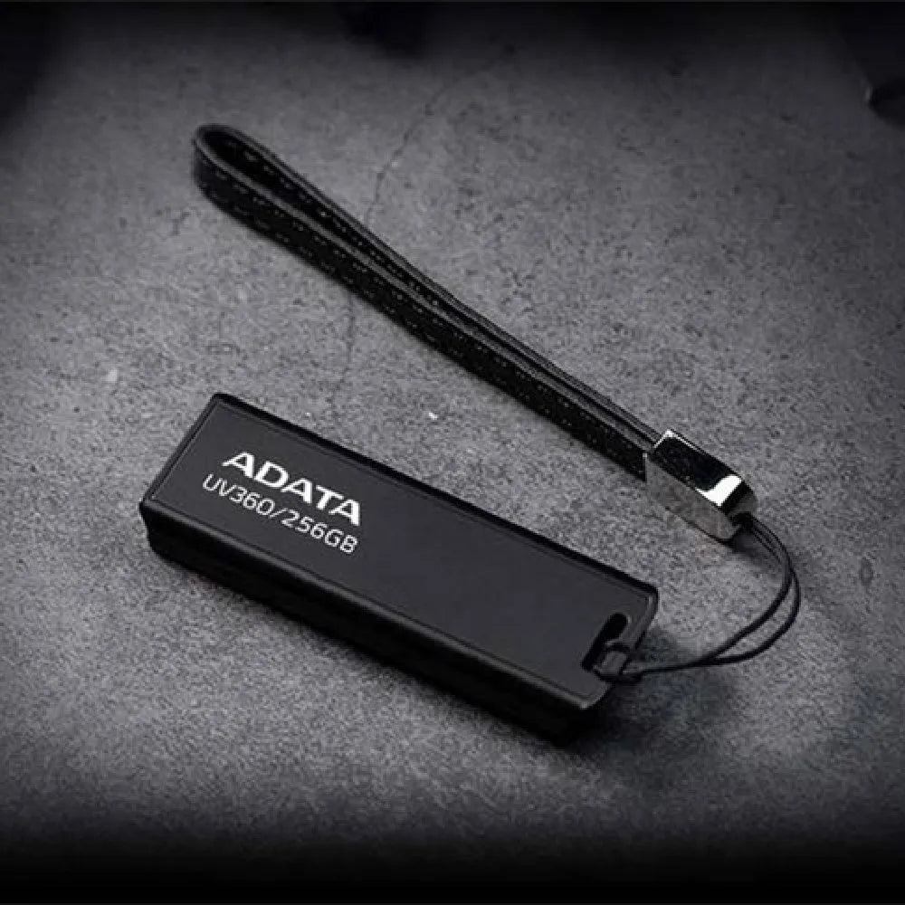 Black plastic USB flash drive for car mounting with waterproof flexible design