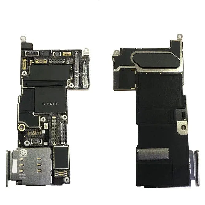 Silver iPhone 12 series replacement motherboard with US 256GB capacity