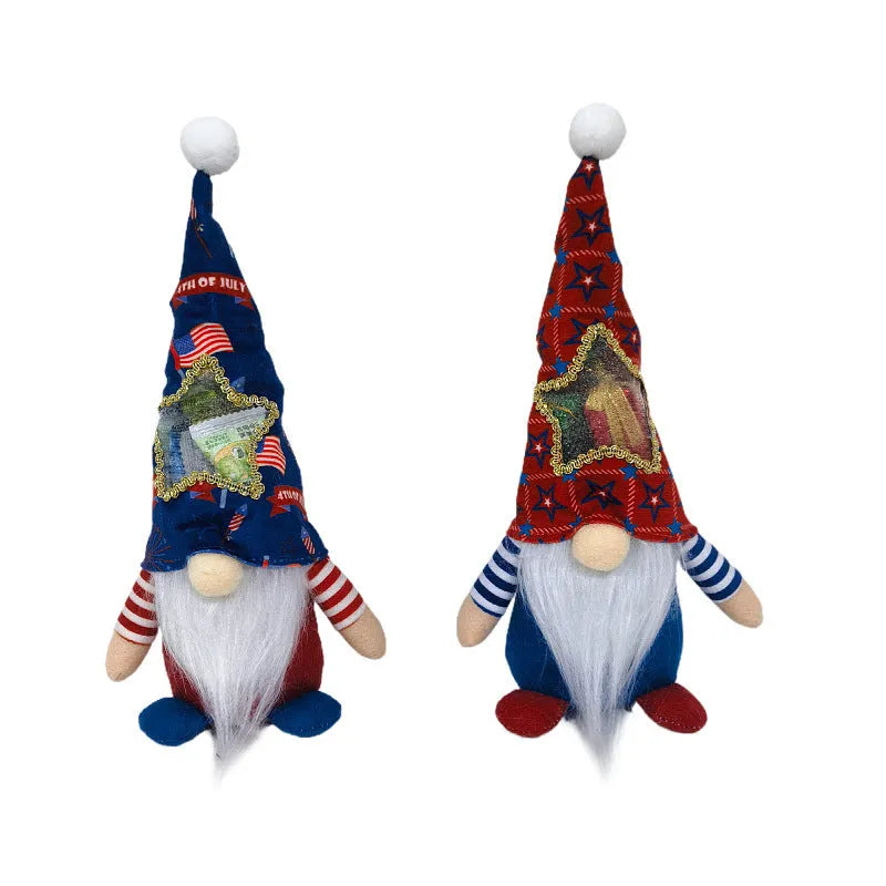 Rudolph reindeer faceless baby doll candy bag Christmas decoration ornaments with suit style