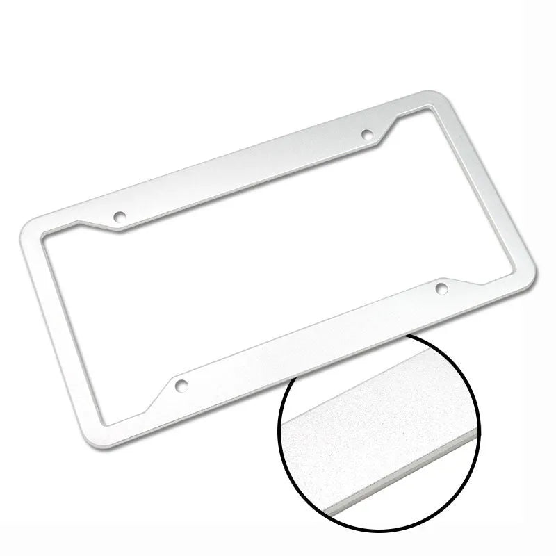 Aluminium alloy licence plate frame with 200x150mm dimensions in four finish options
