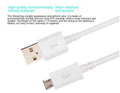 Black and white Android Micro USB data cables with 1m length for phone charging and data transfer