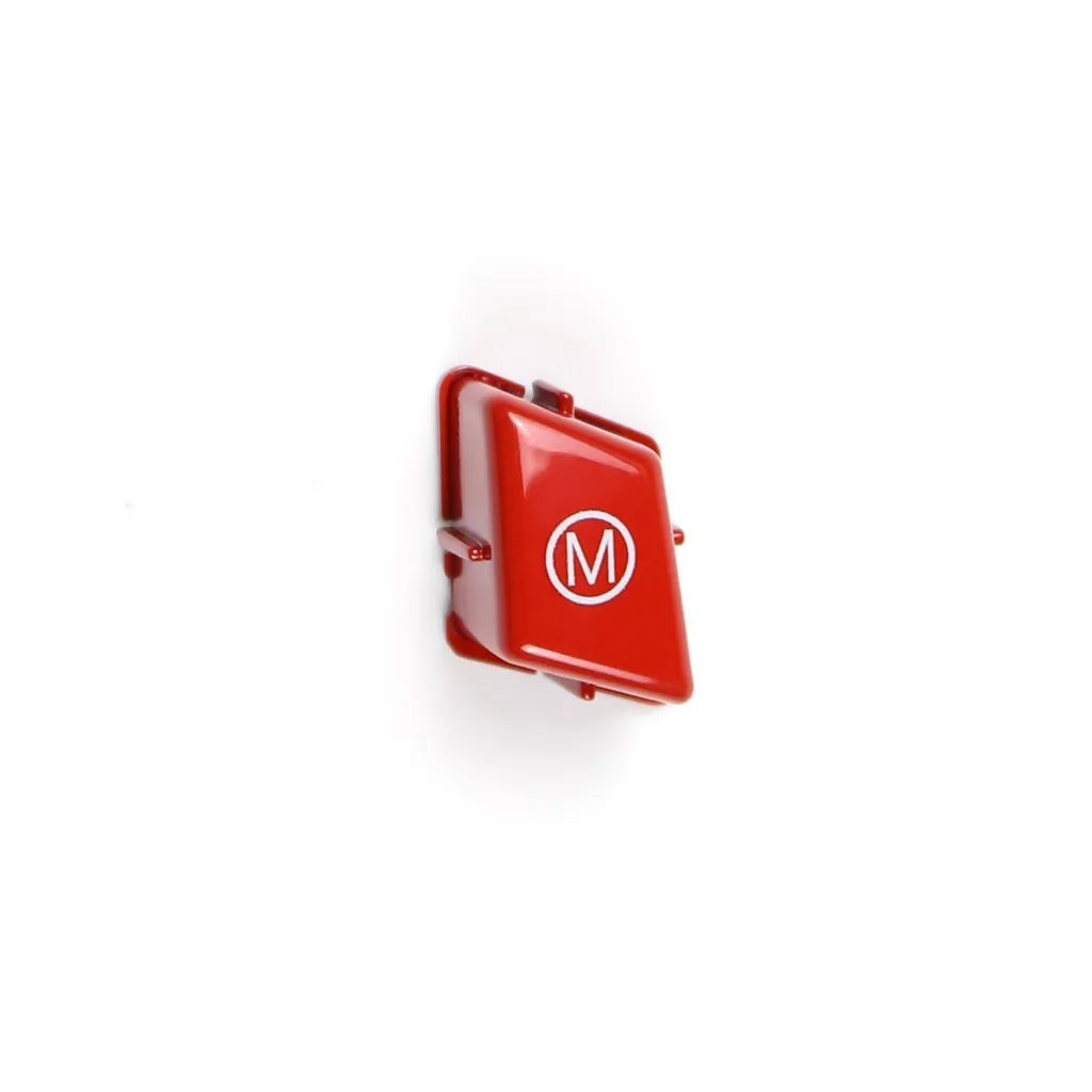 BMW steering wheel M1 M2 button accessories in red and blue colours with installation keys