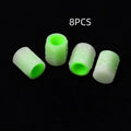 Rubber luminous car valve caps with 16mm diameter for general vehicle tyres