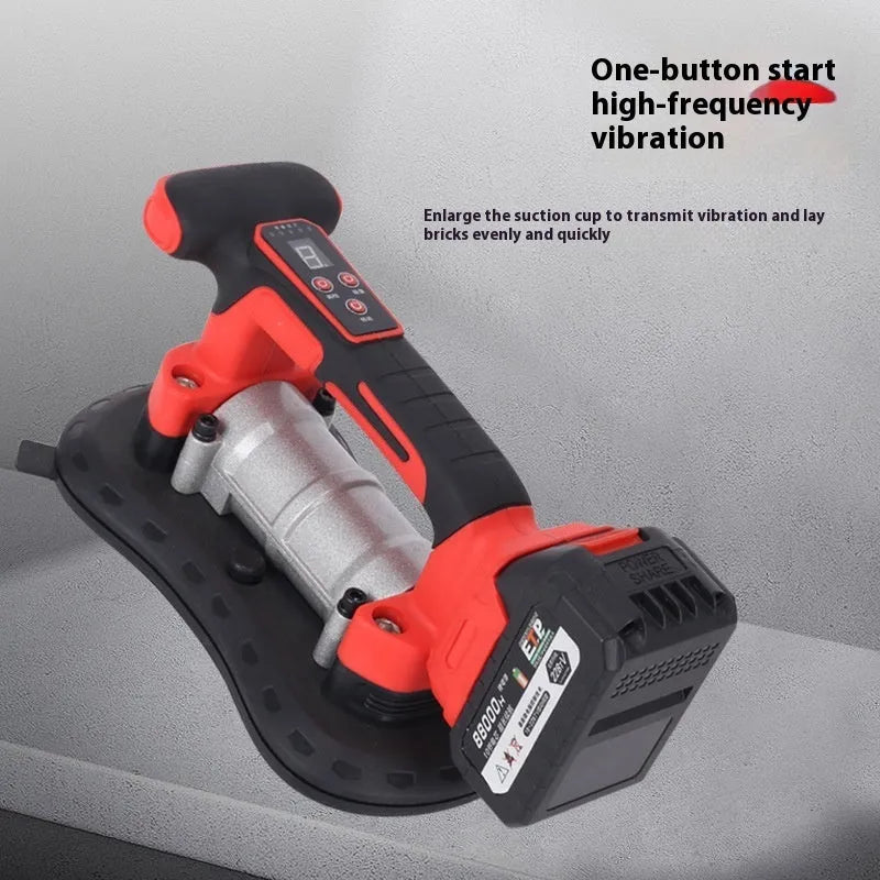 Cordless 21V tile laying machine with automatic pasting for ceramic wall and floor tiles up to 200cm.