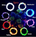 Copper wire LED string lights with bottle stopper for decorative bottle lighting