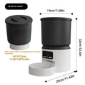 4L smart pet feeder with mobile app control and optional camera for cats and dogs