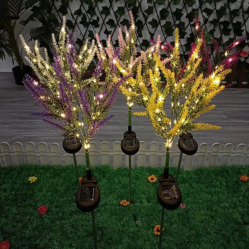 74cm solar garden light decorative flower LED outdoor courtyard lighting