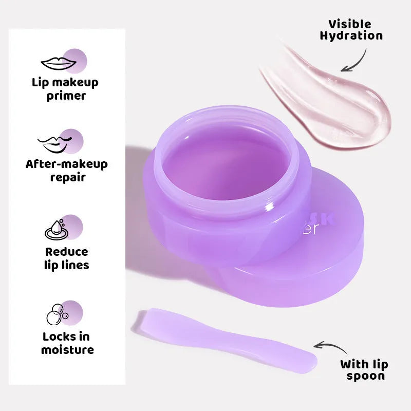 10ml exfoliating lip balm with scraper tool for moisturising dry lips