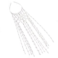 Gold and silver mesh tassel rhinestone headband hair accessory for formal occasions
