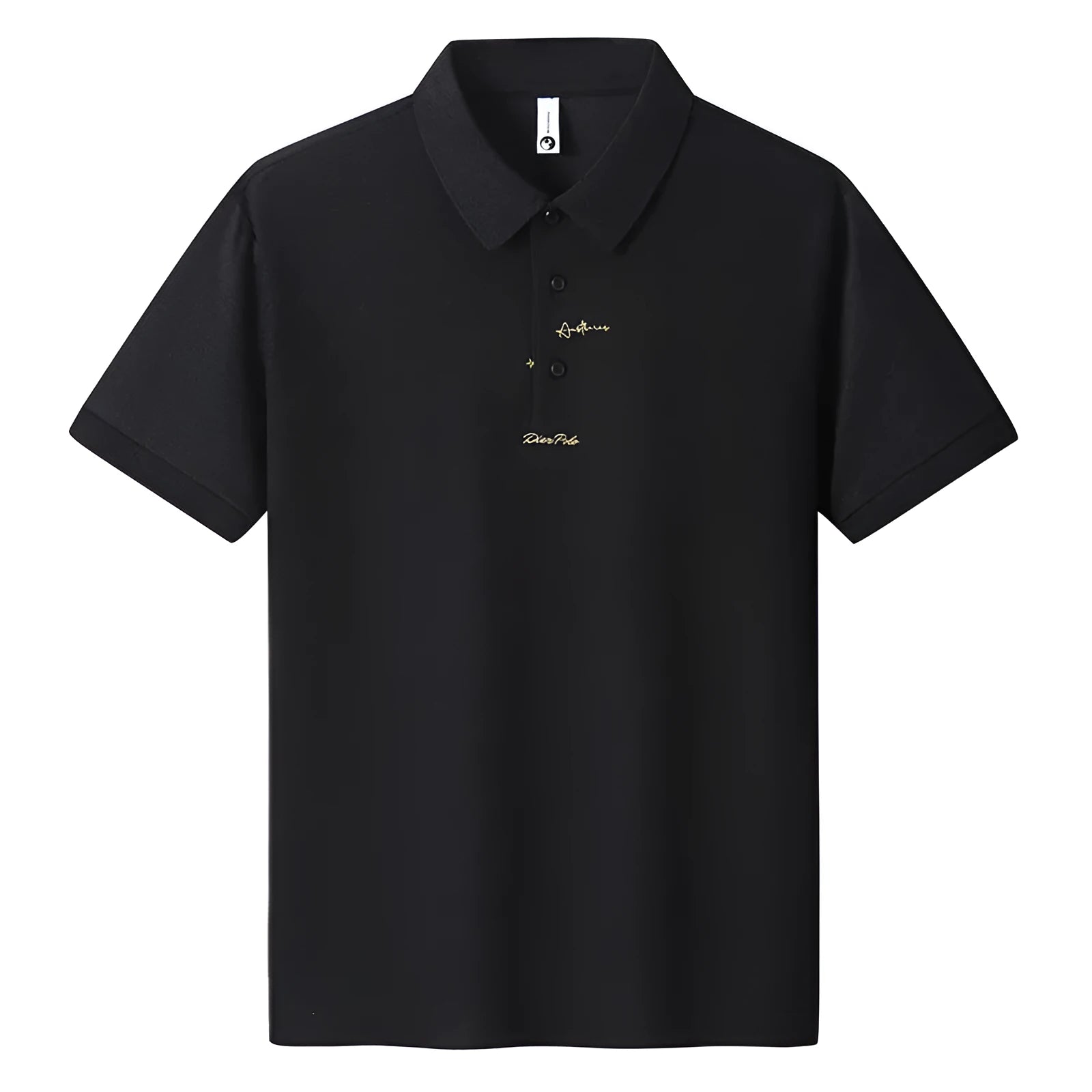 Men's loose-fit casual cotton T-shirt on a hanger, shown in multiple colour options.