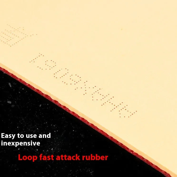 Fast Attack Sticky Classic-50 table tennis bat with anti rubber, red and black thick sponge options.