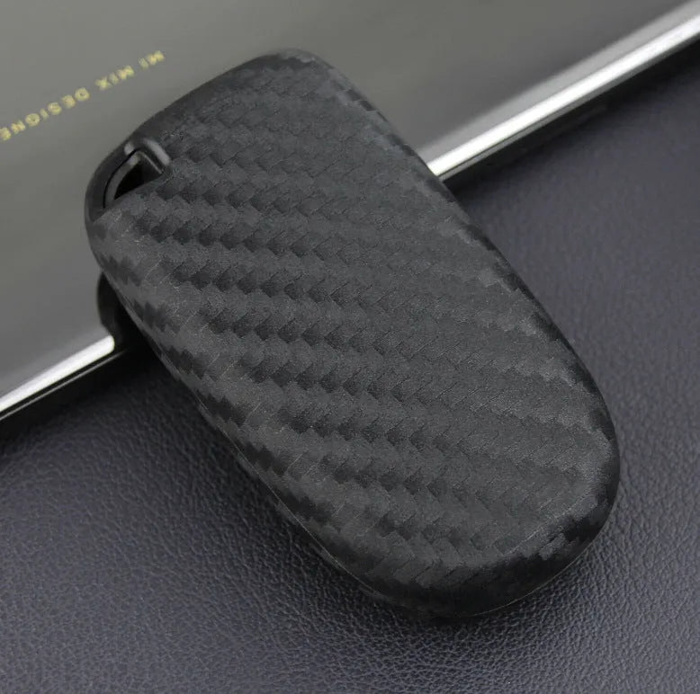 Carbon fibre silicone protective case for Dodge Chrysler Fiat car remote keys