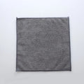 Grey microfiber kitchen cleaning cloth 25cm by 25cm for oil and decontamination
