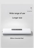 White automatic vacuum sealing machine for household food preservation with compact design