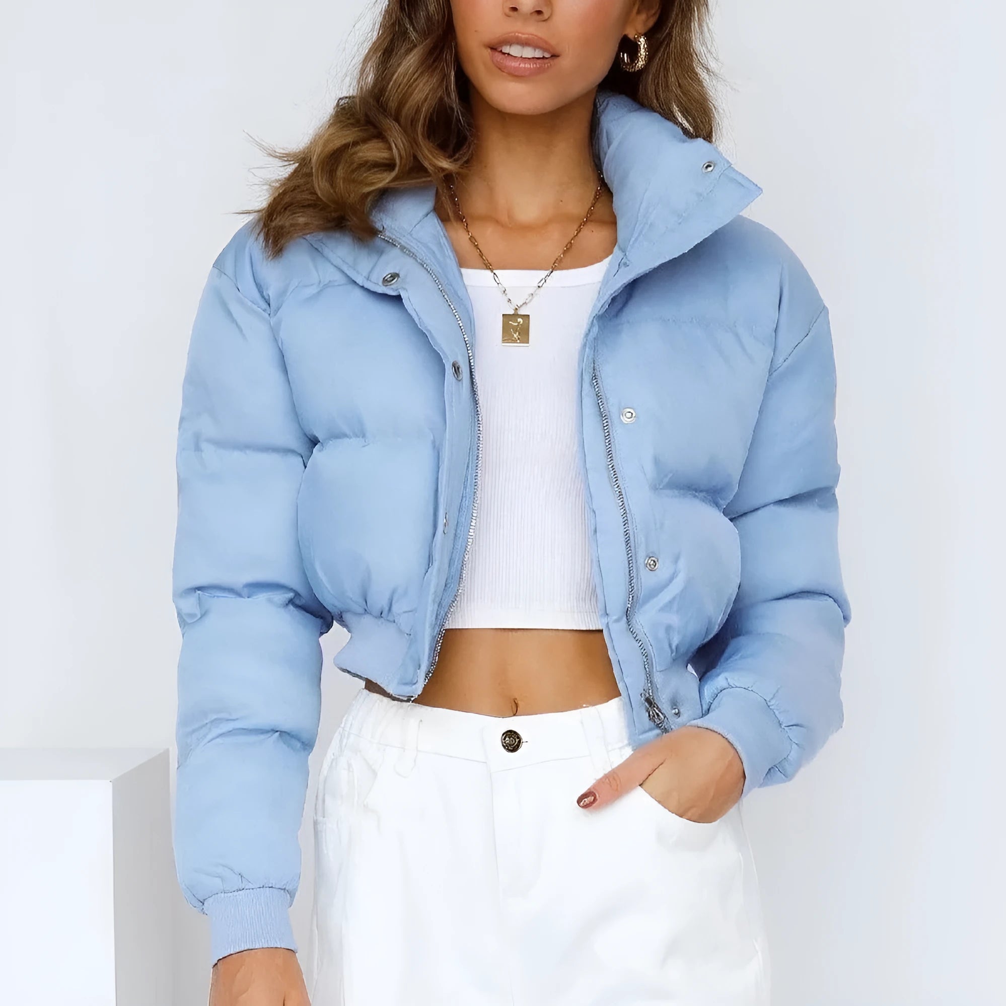 Women's loose fit polyester leisure jacket in long sleeve design available in multiple colours
