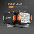 LF-DL9-LED6 black aluminium LED light bar pair for universal front bumper mounting on off-road vehicles