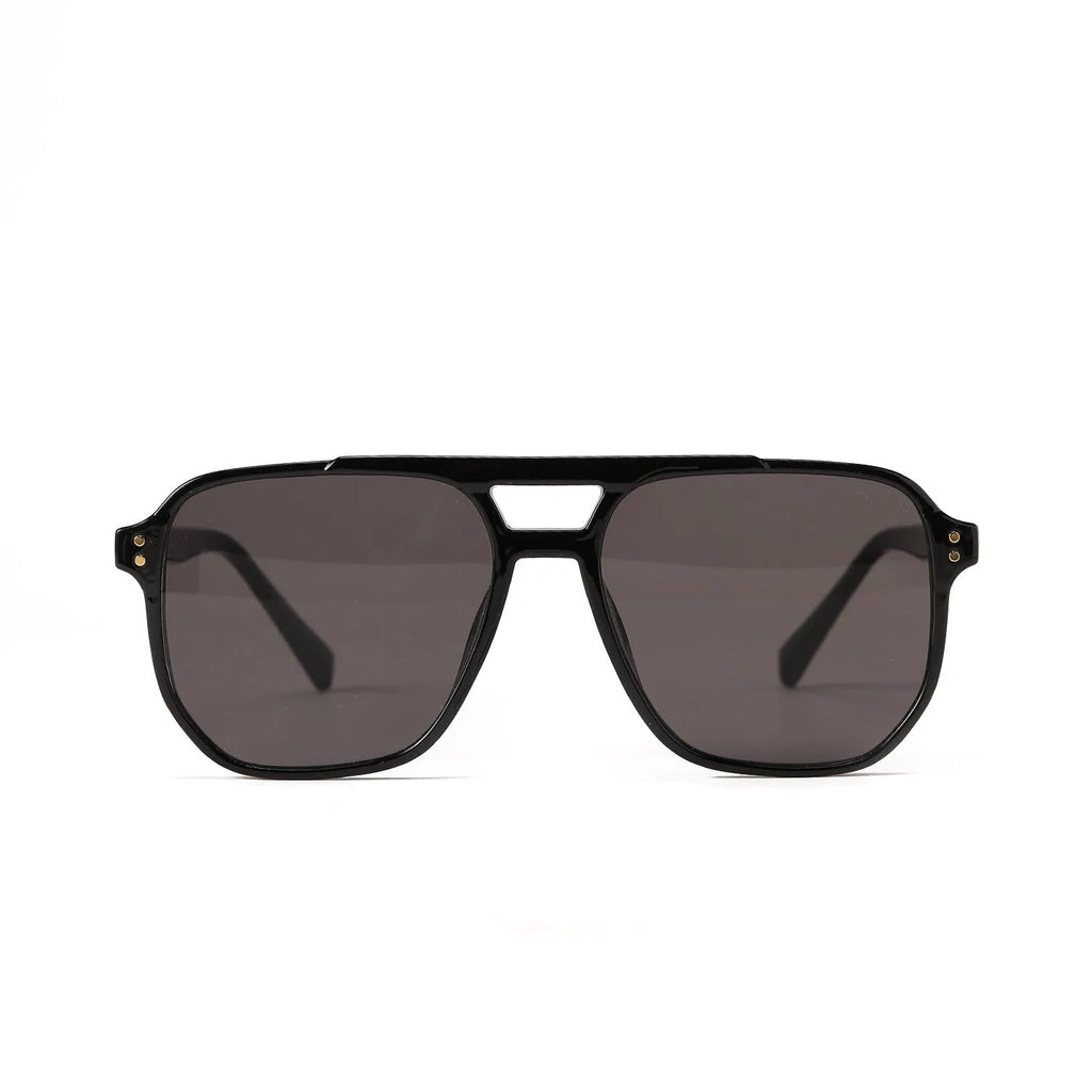 Square double beam fashion sunglasses for women in multiple colour options with UV400 protection