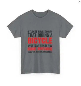 Grey women's short sleeve cotton t-shirt with a printed pattern, shown as a pullover style top.