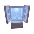 White plastic miniature candy shop toy model with LED light-up feature on display