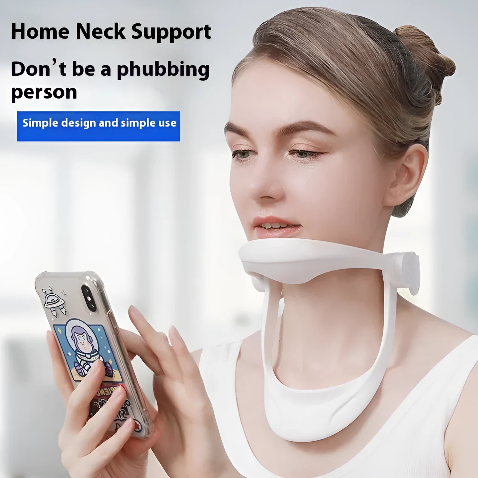 PP neck brace anti-bow cervical spine forward support instrument in free size.