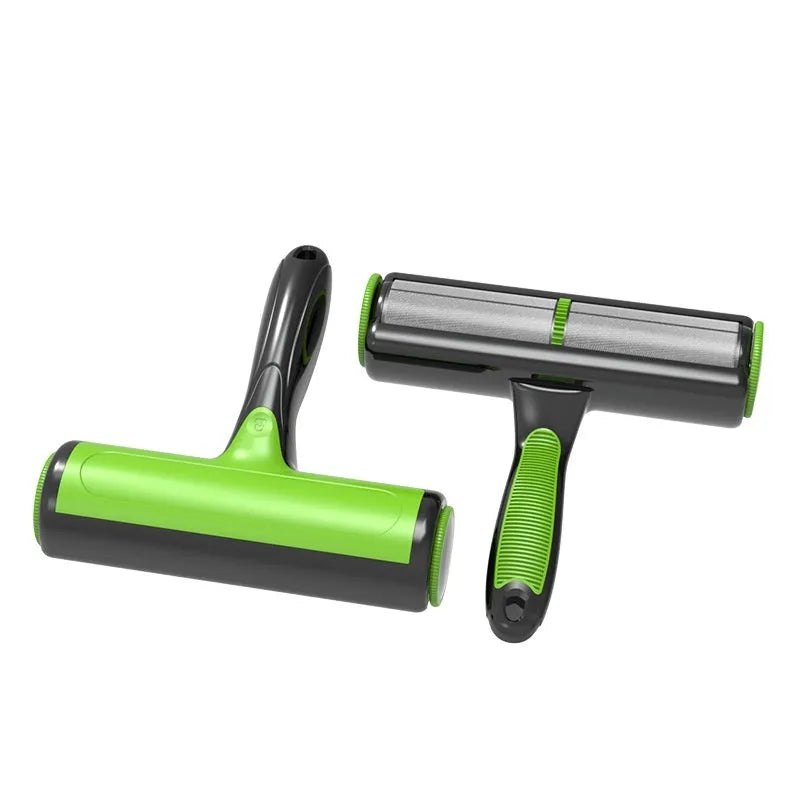 Automatic pet hair lint roller with sticky brush for sofa cleaning
