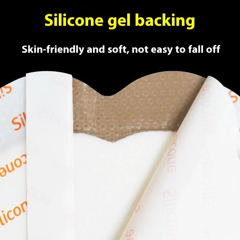 Large skin-colour silicone dressing sticker for pressure sore prevention and relief