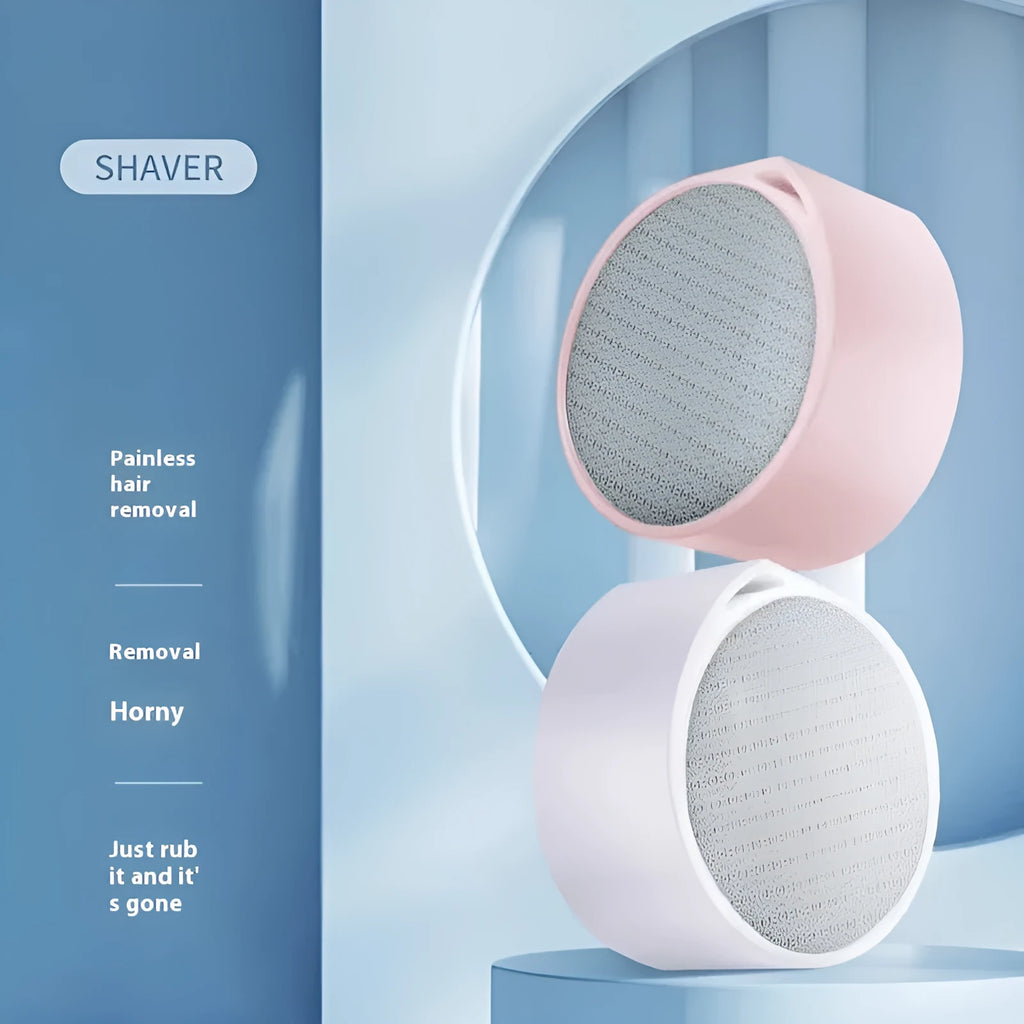 Nano glass 2-in-1 hair removal device with plastic washable construction