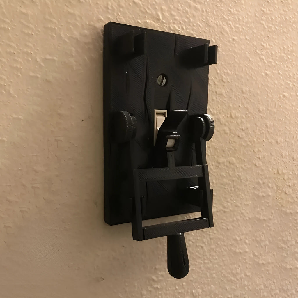 Retro creative plate decoration mechanical light switch with American standard wiring