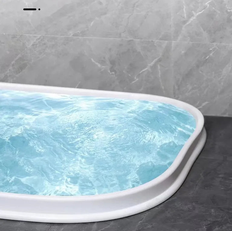 Flexible silicone bathroom water blocking strip in TPE material for shower room floor waterproofing