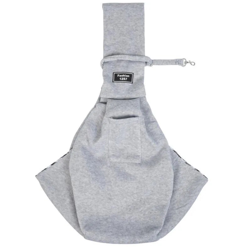 Cat messenger bag in folded and unfolded positions showing large capacity interior and adjustable shoulder strap