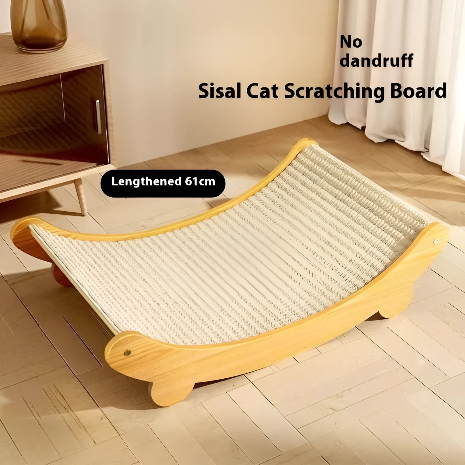 Sisal cat scratch board in large and small sizes with sisal blanket scratching surface