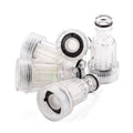 Transparent plastic inlet joint for Karcher pressure washers with filter screen