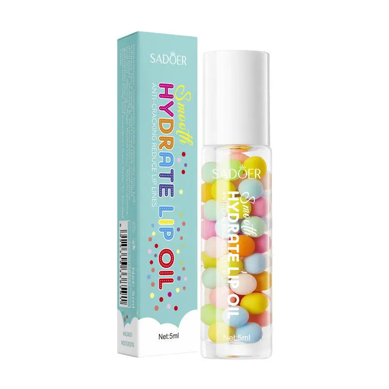 Anti-chapped lip moisturising lipstick in a tube, shown alongside text listing variants like Marigold, Hyaluronic Acid, and Watermelon.