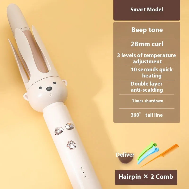 Beige anion automatic hair curler FS-H208 model with curling wand