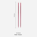 Set of lengthened crochet hooks in multiple sizes from 2.0mm to 10.0mm with protective end caps.