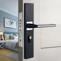 Aluminium alloy split magnetic door lock handle for indoor timber doors