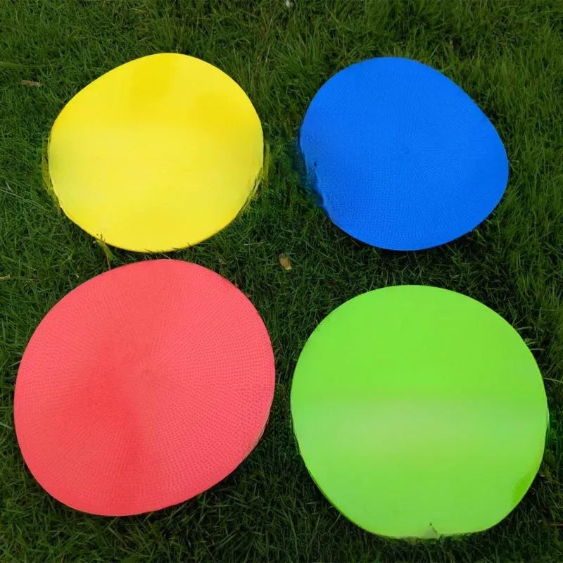 TPE football training marker disc in multiple colours showing 23cm diameter sports landmark pad