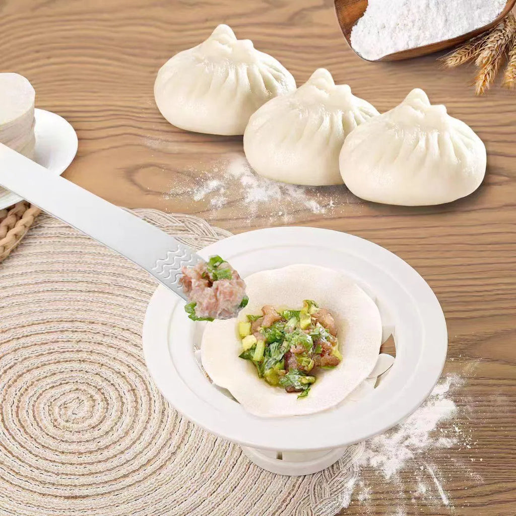 Jinkali black plastic steamed bun mould set of four kitchen tools for shaping baozi dumplings shaomai