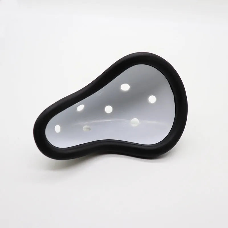 Rubber genital protector for adult and children in sports like Sanda, rugby, and boxing.