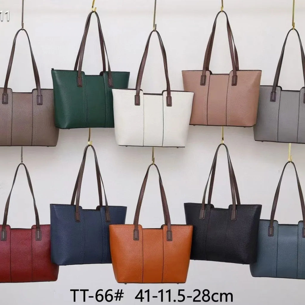 Genuine leather women's shoulder bag in box-type suitcase shape with sandwich pocket design