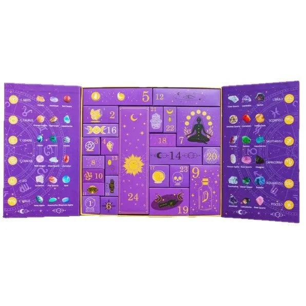 Halloween countdown gift box paper craft kit for children with calendar window
