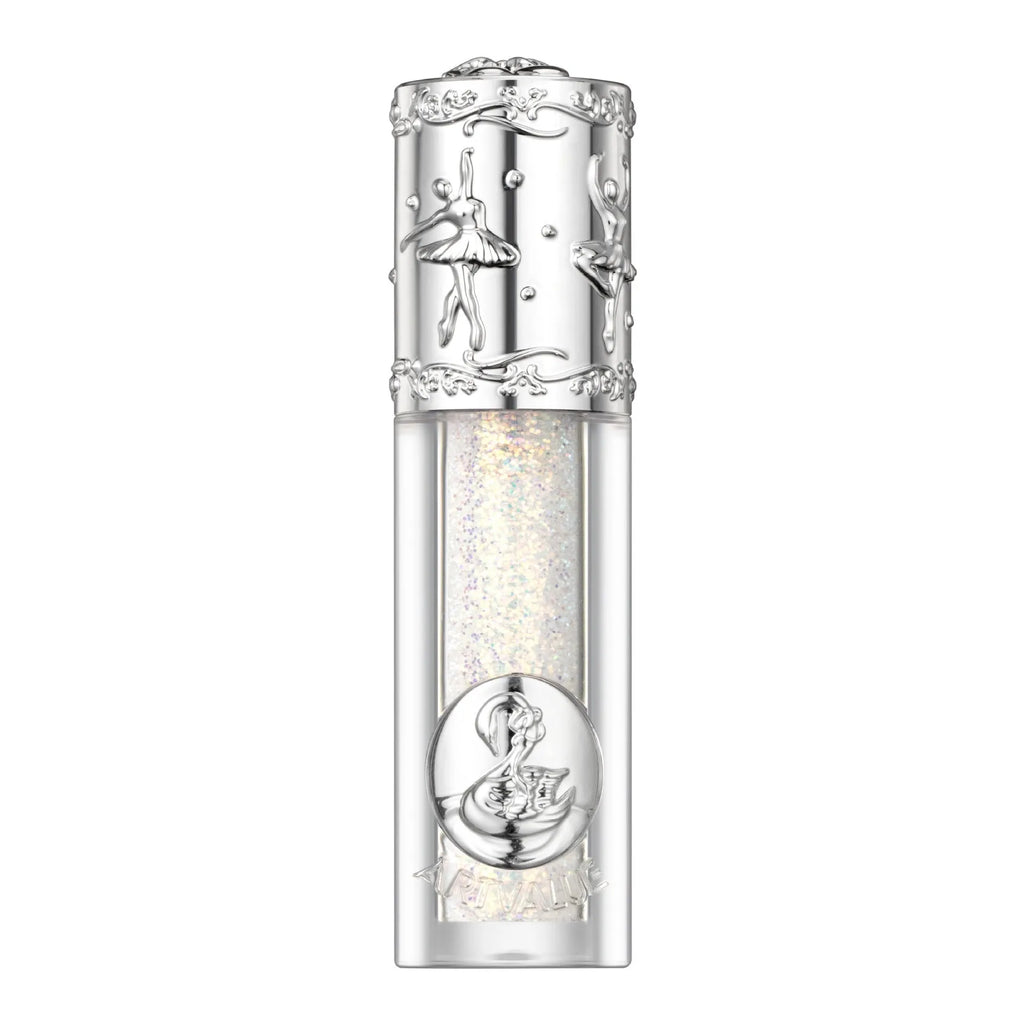 Ballet liquid eye shadow set showing five colour options with applicator