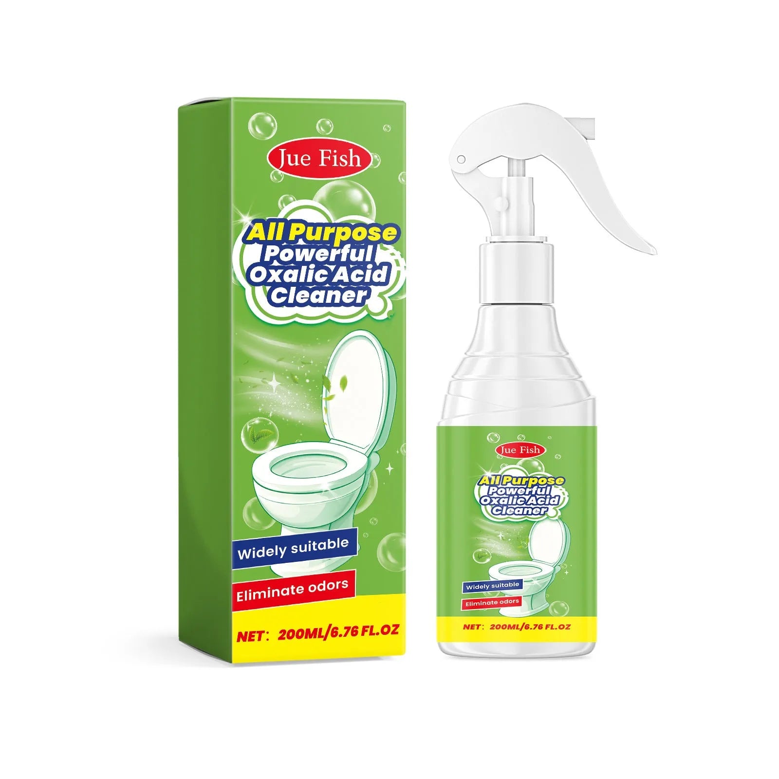 Blue 200ml household grease cleaning spray bottle for kitchen surfaces.