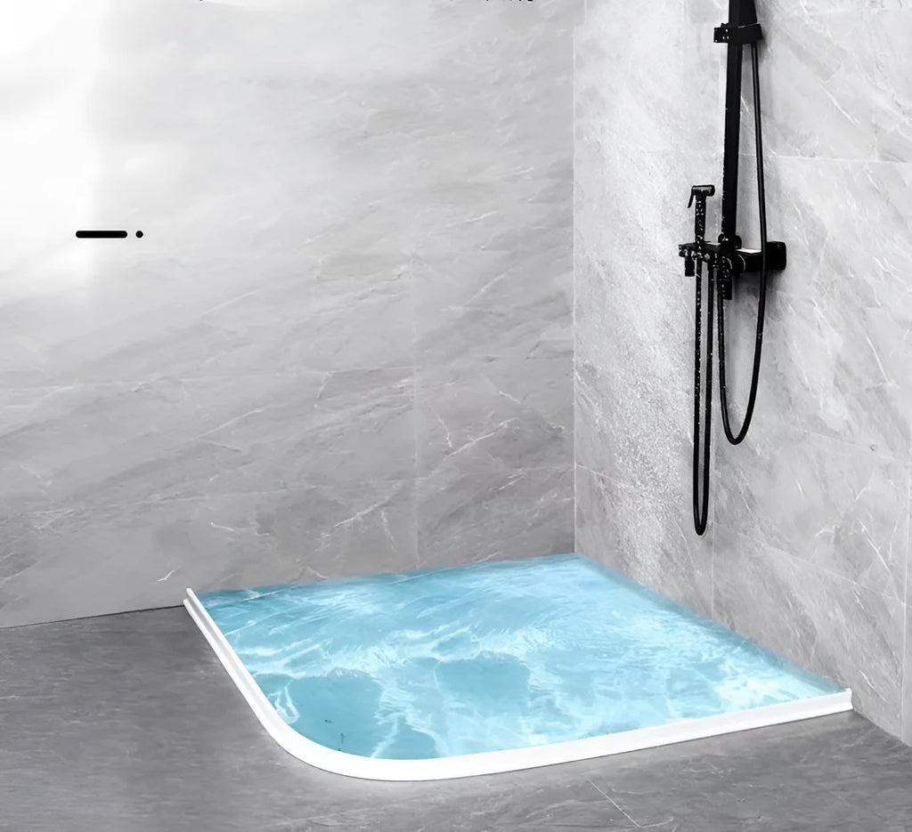 Flexible silicone bathroom water blocking strip in TPE material for shower room floor waterproofing