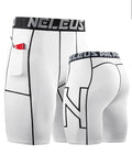 Men's black milk silk tight-fit quick-drying sports shorts for running and fitness.